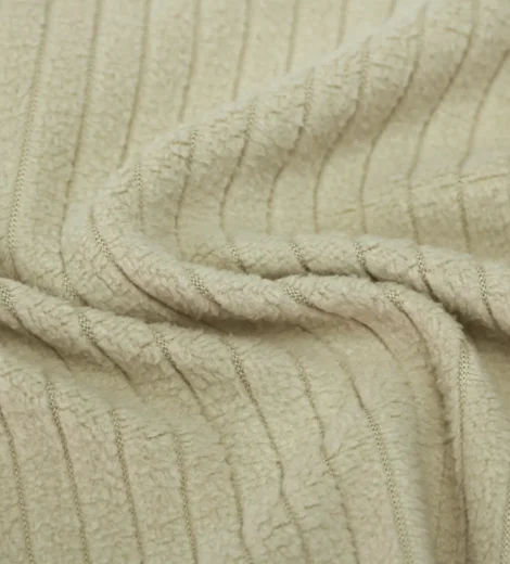 Beige Drop Needle Fleece Fabric-A0-27-AE9311Z-1
