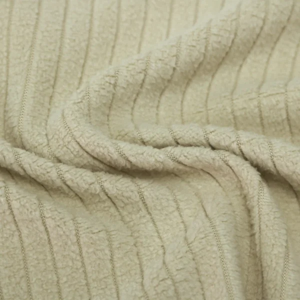 Beige Corduroy Fleece Fabric-A0-27-AE9311Z-1
