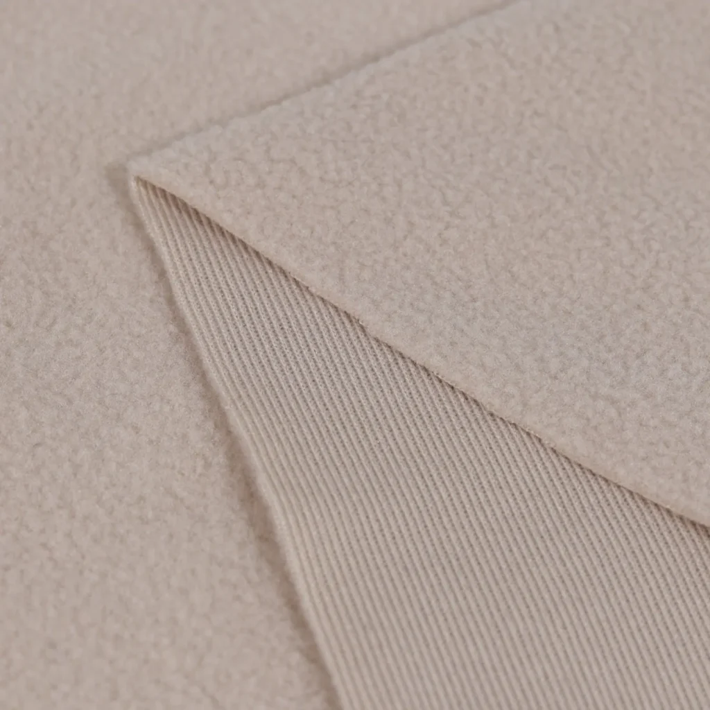 Beige Polar Fleece 1 Side Brush Fabric-GA0-18-PP3140Z-1