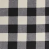 Black Check Polar Fleece 2 Side Brush Fabric