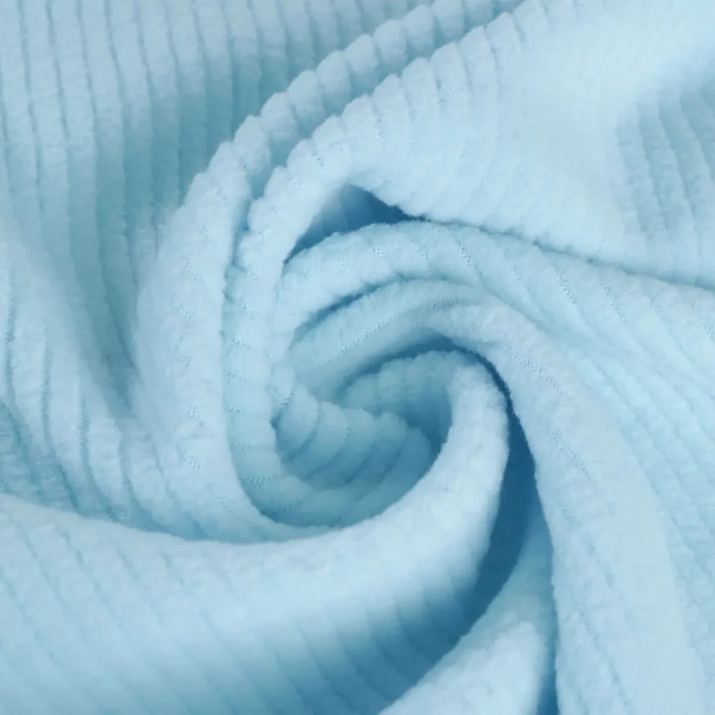 Blue Drop Needle Fleece Fabric-A0-30-A2-BH42034Z-1