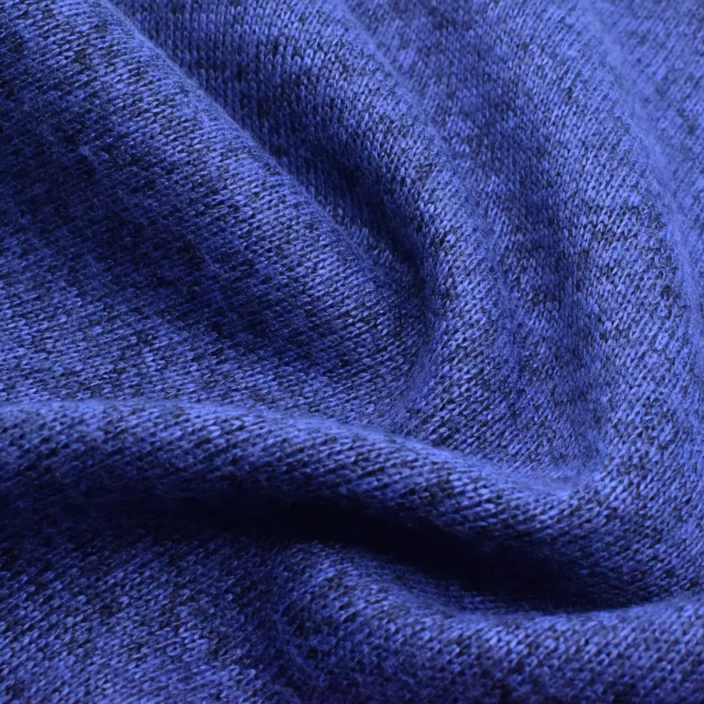 Blue Melange Sweater Fleece Fabric-TR3-F30#1677Z-1