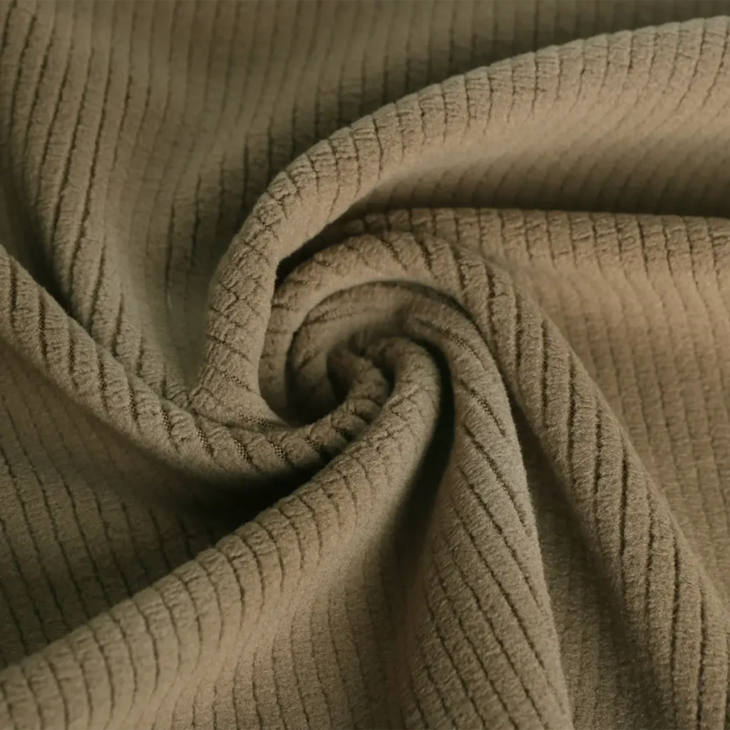 Brown Drop Needle Fleece Fabric-T0-22-AE9289ZE-1