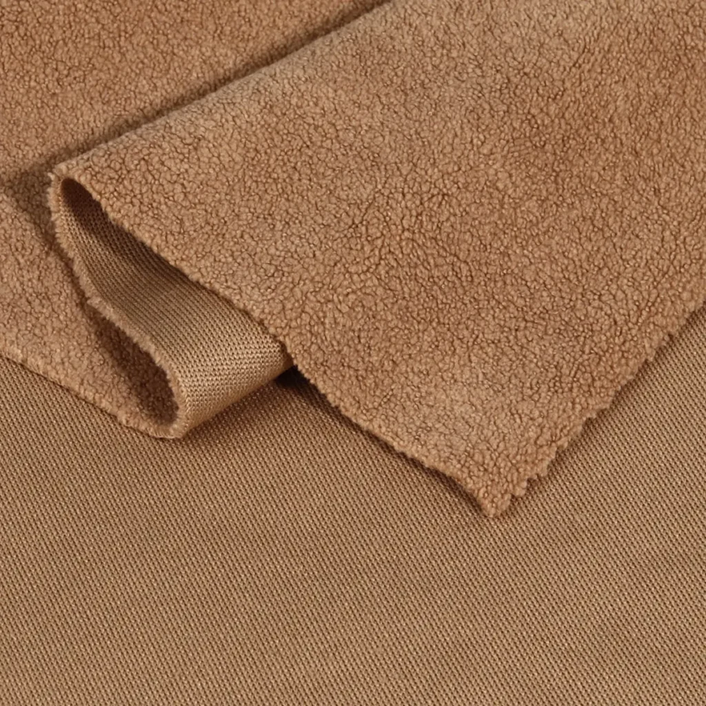 Brown Velvet Suede Look Fabric-SY-20-AV8003Z-1