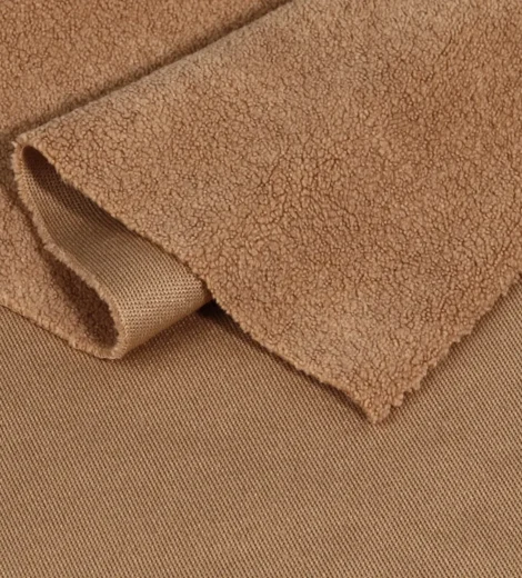 Brown Velvet Suede Look Fabric-SY-20-AV8003Z-1