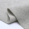 Cream Melange Fleece 1 Side Brush Fabric-3