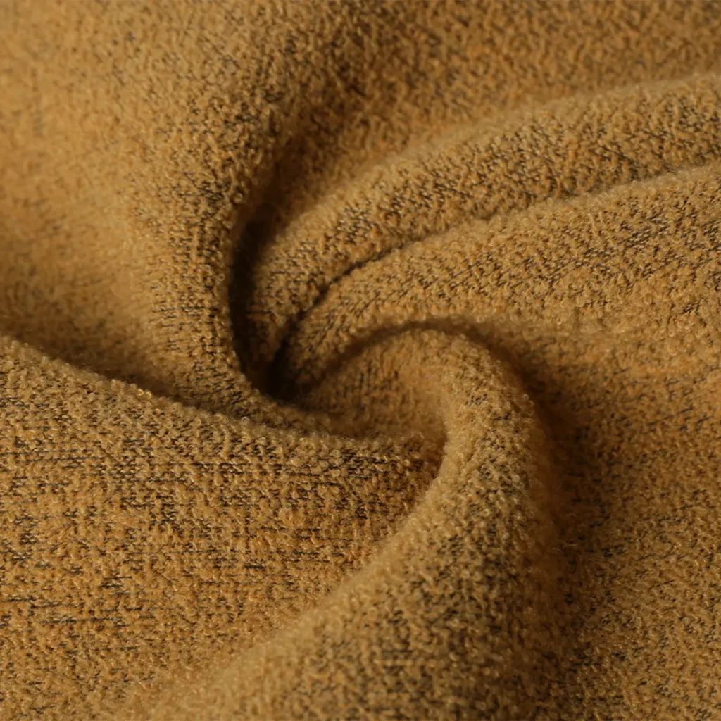 Gold Boucle Fleece Fabric BC-B-M1946Z