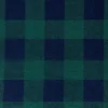 Green Check Polar Fleece 1 Side Brush Fabric-A0-27-AV3166Z