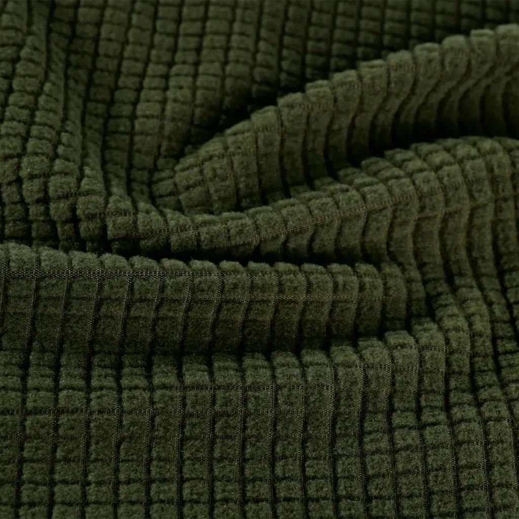 Green Drop Needle Fleece Fabric-A1-25-CD9329ZM-1