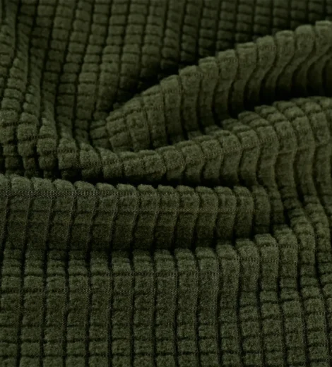 Green Drop Needle Fleece Fabric-A1-25-CD9329ZM-1