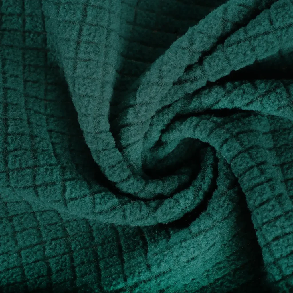 Green Drop Needle Fleece Fabric-A1-30-BP9314Z-1