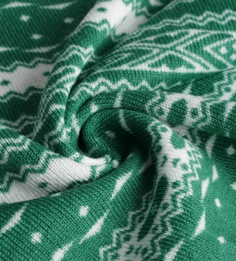 Green Sweater Fleece Fabric-TR1-C26#1754ZP-1
