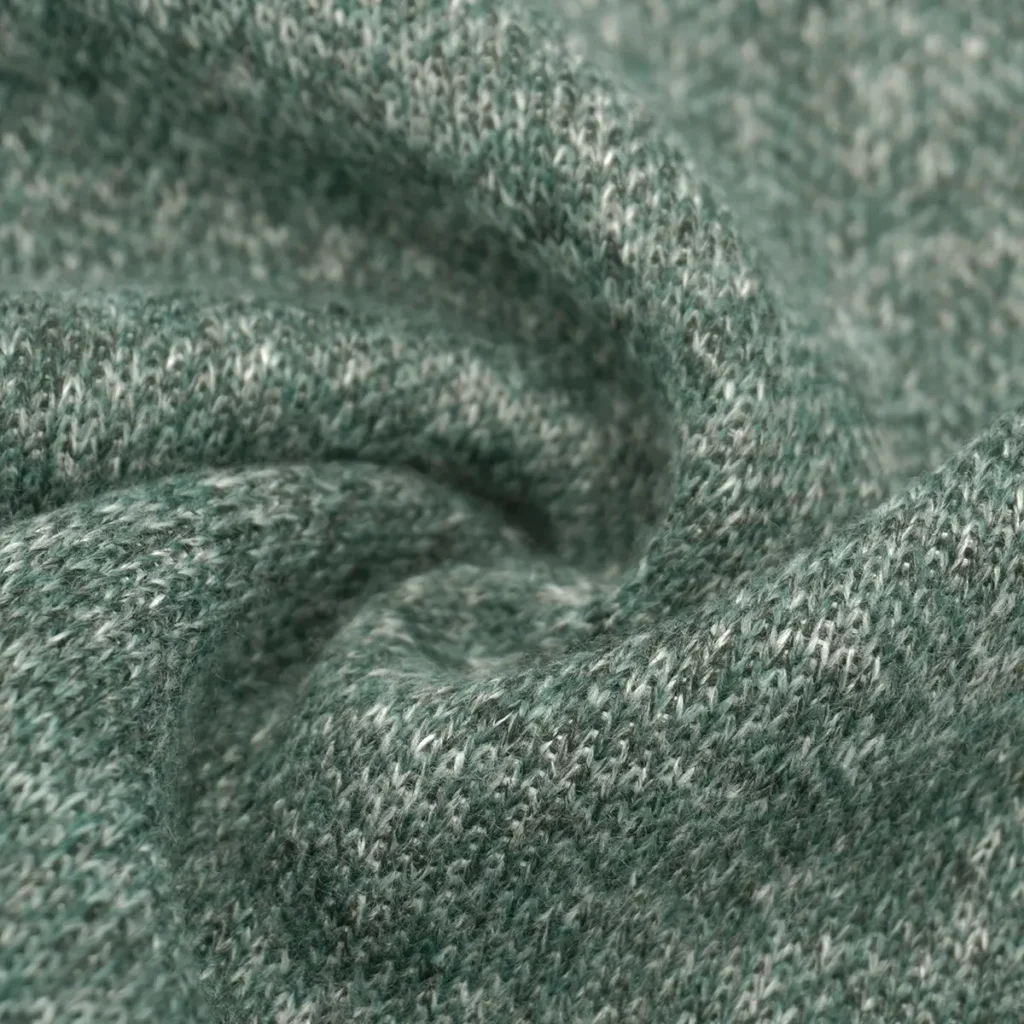 Green Sweater Fleece Fabric-TR3-F30#1725ZP-1