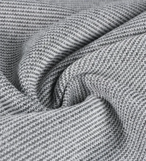 Grey Melange Sweater Fleece Fabric l TR1-FF61#0062Z-1