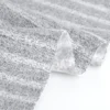 Stripe Grey Melange Boucle Fleece Fabric BC-B-OO1984Z-4