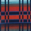 Stripe Red-Blue Polar Fleece 2 Side Brush Fabric