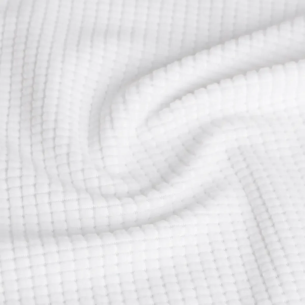 White Drop Needle Fleece Fabric-A1-25-BH9325Z-1