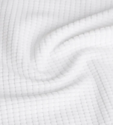 White Drop Needle Fleece Fabric-A1-25-BH9325Z-1