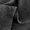 Black Sherpa Fleece Fabric-SB0-C10#0021Z