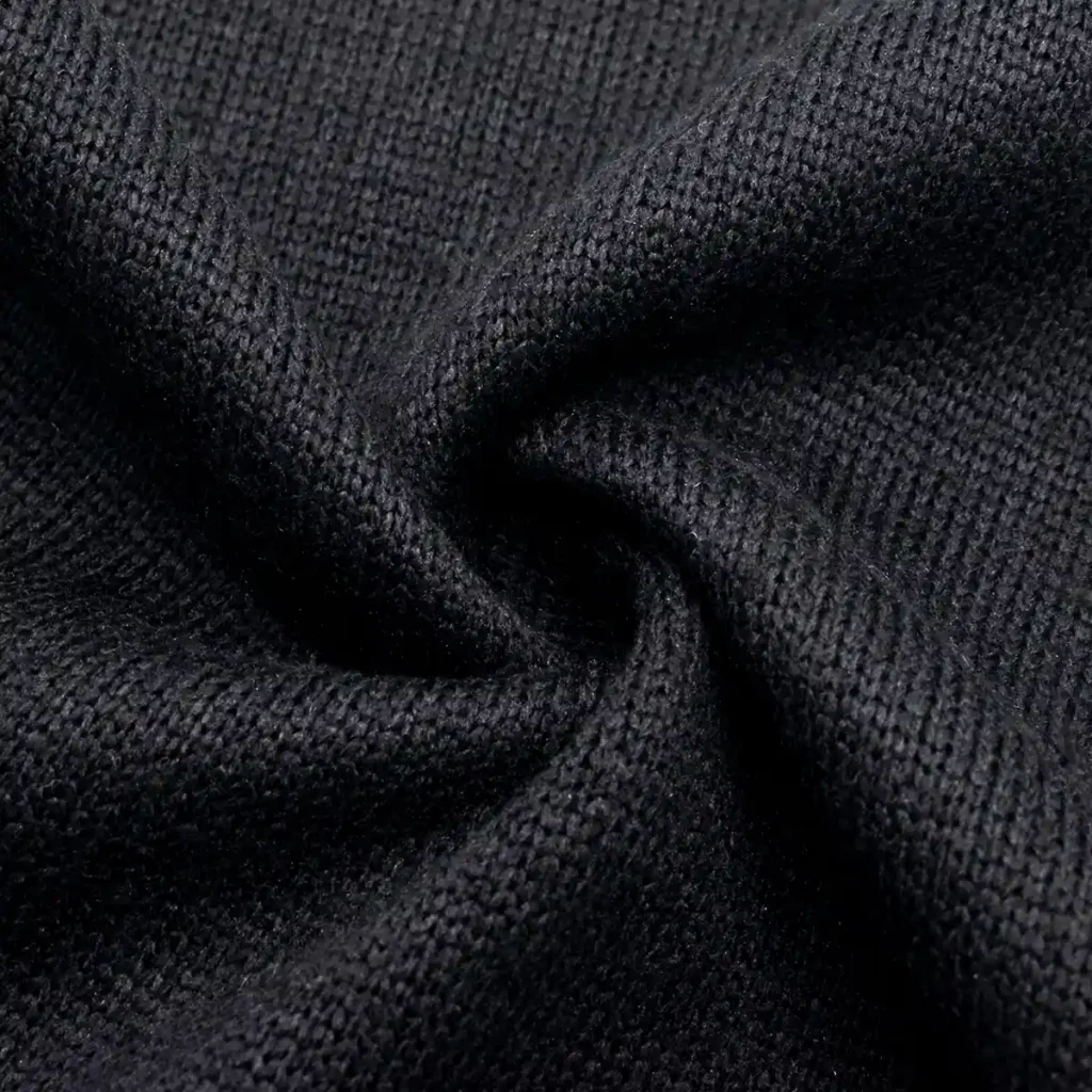 Black Sweater Fleece Fabric-TR3-F26#1676Z-1