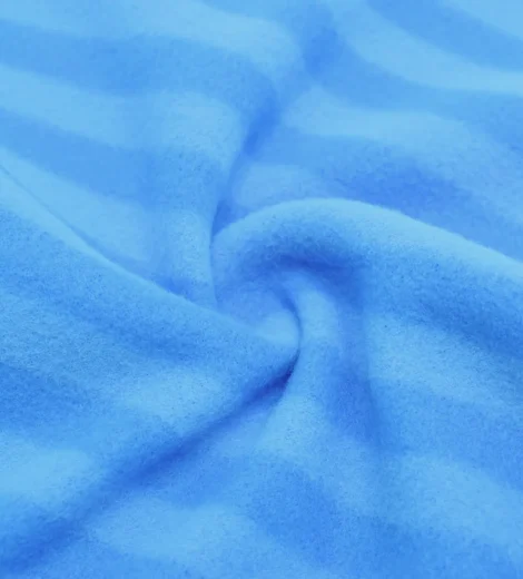 Blue Fleece 2 Sided Brushed Fabric-GTR2-BDK1952Z-1