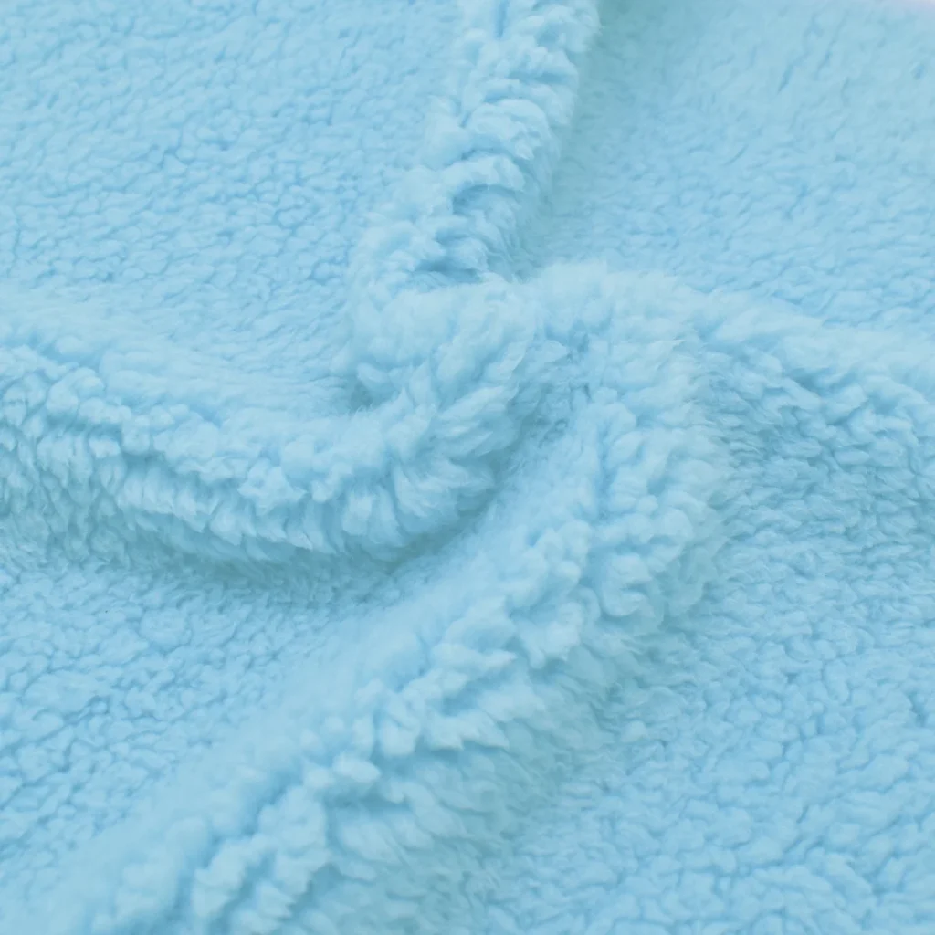 Blue Sherpa Fabric-T399H1039N75-1