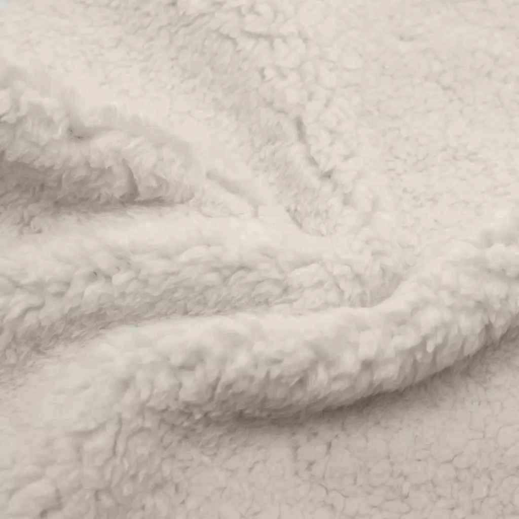 Cream Sherpa Polyboa Fabric-T399G1037N60-1