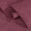 Dark Pink Rose Emboss Fabric-3