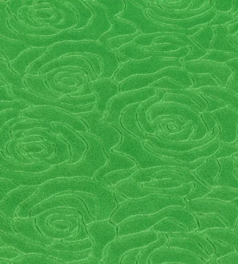 Green Rose Emboss Fabric-1