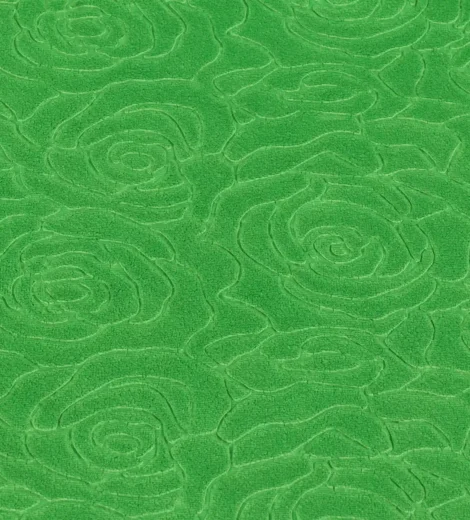 Green Rose Emboss Fabric-1