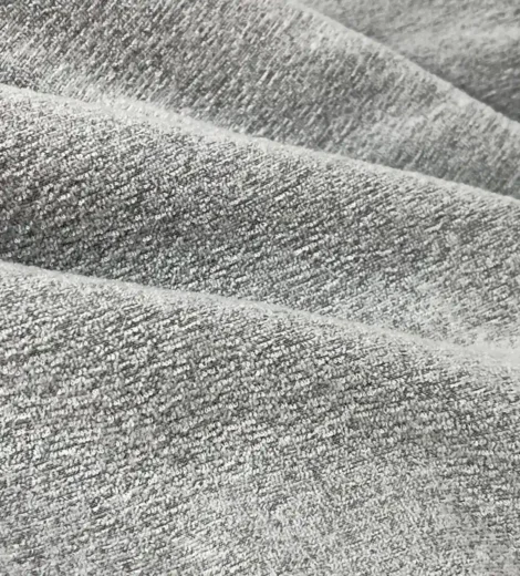 Grey Bouclé Fleece Fabric-BC-DM0002Z-1