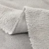 Grey Sherpa Fleece Fabric-SB0-C10#0021Z