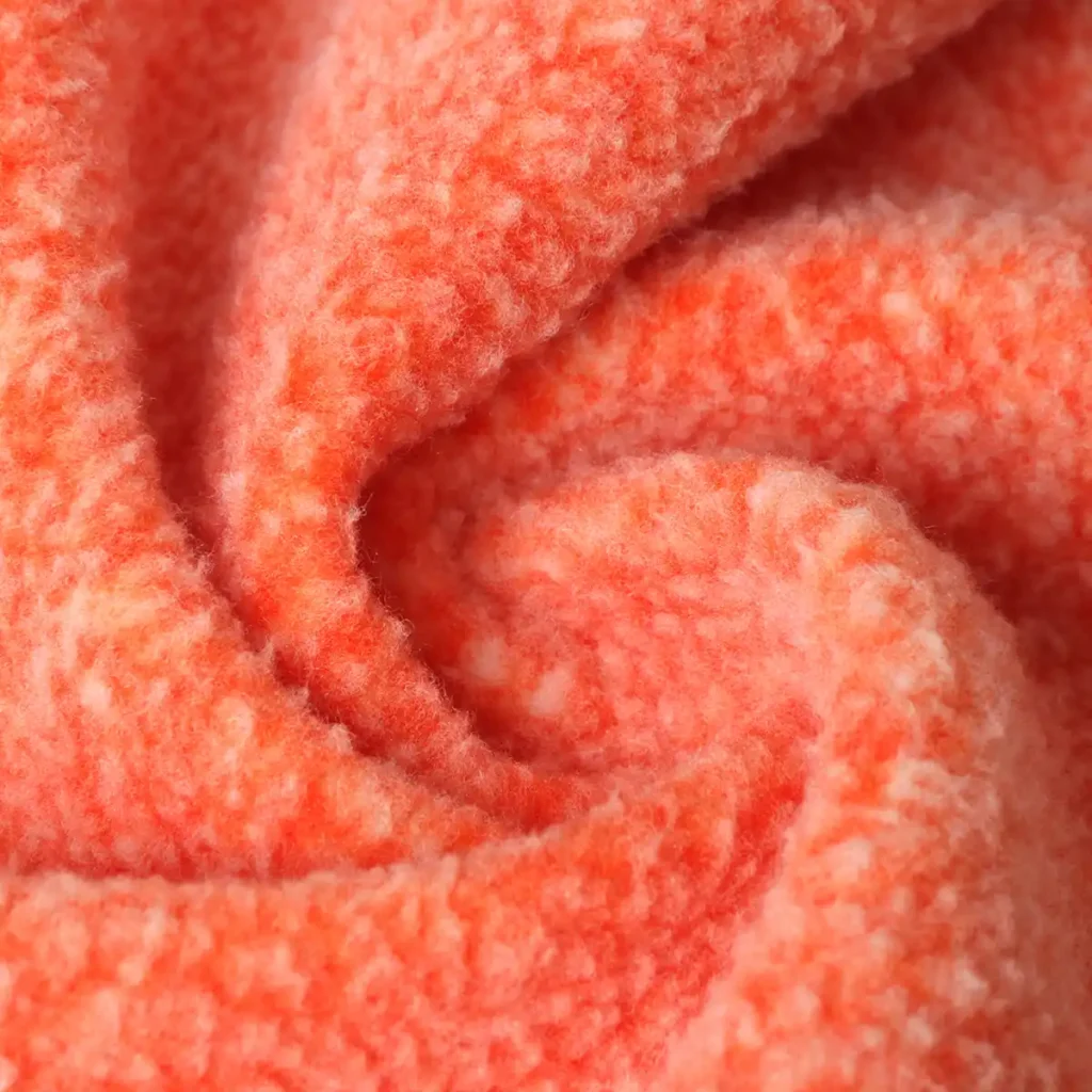 Orange Sherpa Fleece Fabric-GSB0-CD0085ZPL