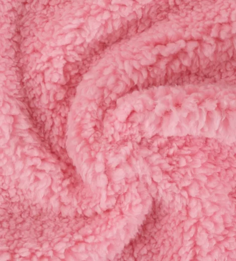 Pink Sherpa Polyboa Fabric-T399J1035E69-1