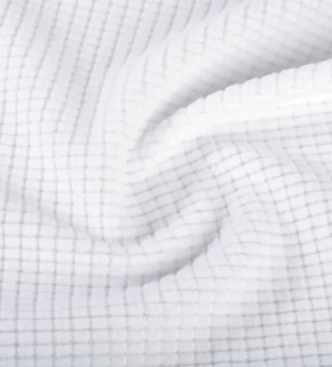 White Drop Needle Fleece Fabric-A1-25-BD9326Z-1