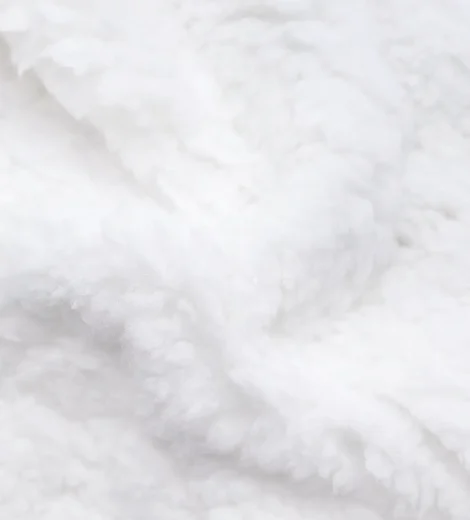 White Sherpa Polyboa Fabric-T399J1536E60-1