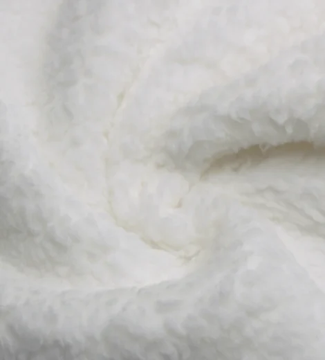 White Sherpa Polyboa Fabric-T515W0836P60-1-