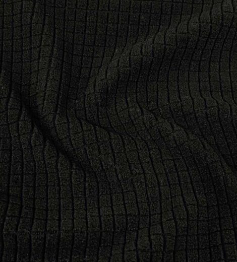Black Drop Needle Fleece Fabric-A0-25-CH9343Z-1