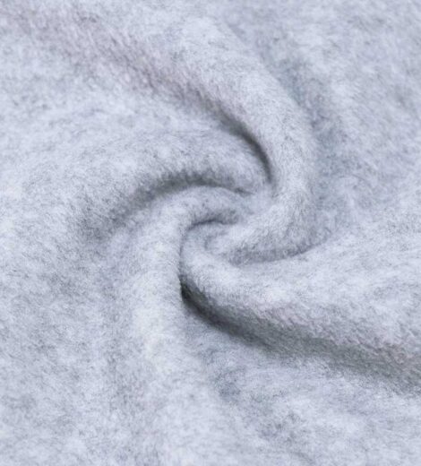 Grey Melange Fleece 2 Side Brush Fabric-A2-28-30-CO0069Z-1