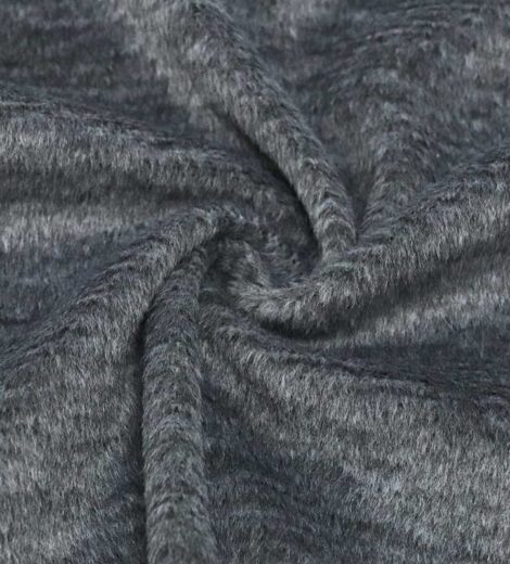 Grey Melange Velfleece Fabric-BSA0-30-A62-0072Z-1