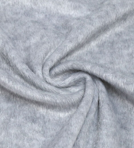 Grey Melange Velfleece Fabric-BSA0-30-BO1462Z-1