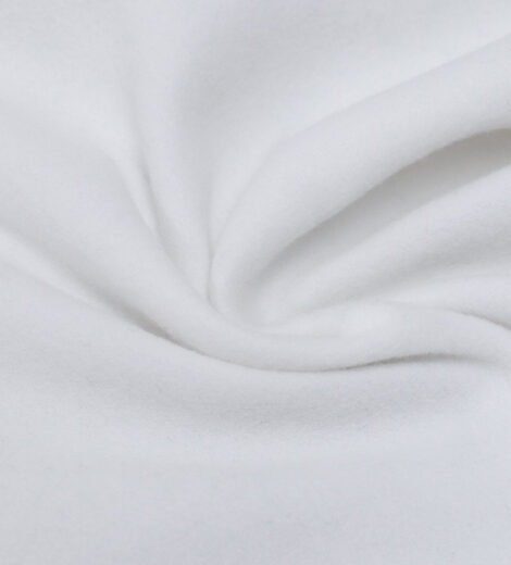 White Fleece 1 Side Brushed Fabric-TR1-BD1006Z-1