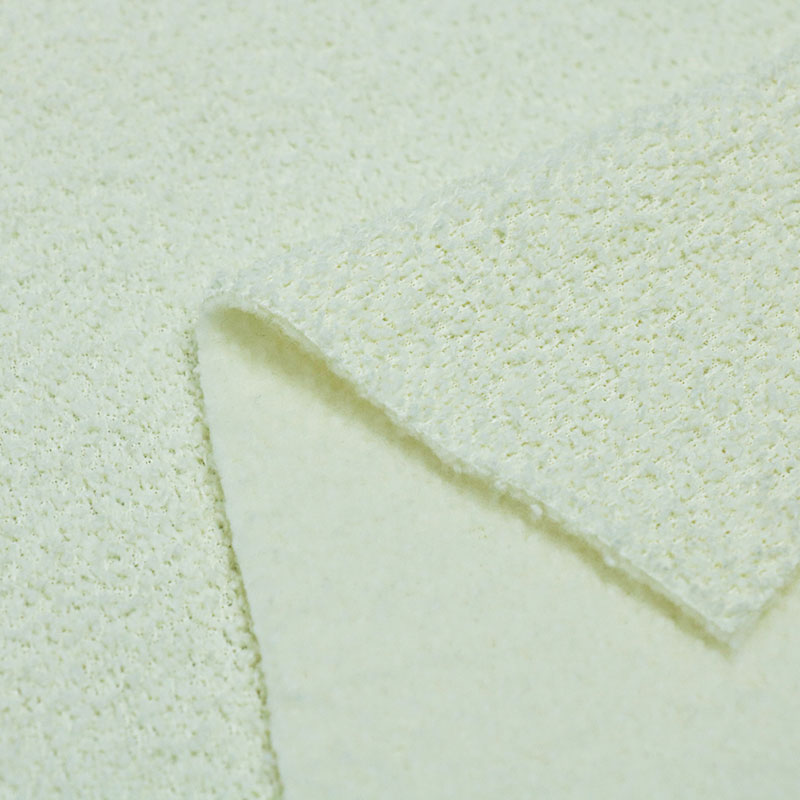 Light Cream Boucle Like Polyboa Fabric-GT963G0440LP60