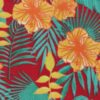 Floral-Yellow-Tropical-Polar Fleece 2 Side Brush Fabric-A1-25-BH0120ZP-1