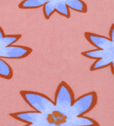 Flower Polar Fleece 2 Side Brush Fabric-GAS2-25-25-CK1208ZP-1