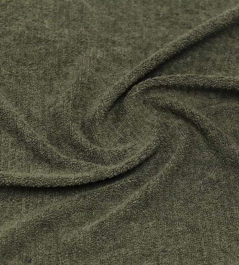 Olive Terry Velour Fabric-SY-20-AV9300Z-1