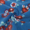Orange Flower Petrol Polar Fleece 2 Side Brush Fabric-A1-27-CK1235ZP0101-1