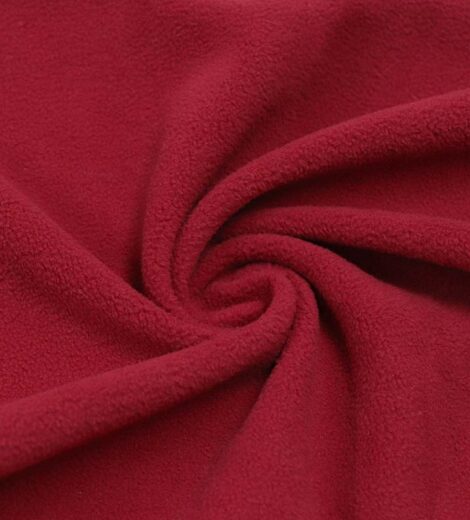 Red Polar Fleece 1 Side Brush Fabric-A0-27-AV3166Z-1