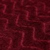 Burgundy Pattern Shearing Fabric-2FJ001-2
