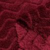 Burgundy Pattern Shearing Fabric-2FJ001-3